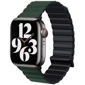 Beline Magnetic Pro Apple Watch dirželis 42/44/45/49mm juodas/žalias