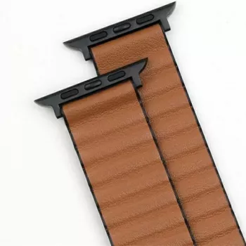 Beline Magnetic Pro Apple Watch dirželis 42/44/45/49 mm juodas/rudas