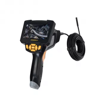 Ermenrich Seek VE70 pramoninis endoskopas su 5 m pusiau standžiu zondu, 4,3 colio IPS ekranu, 1080P kamera, IP67 atsparus vandeniui, 8 LED šviesomis, 2000mAh baterija