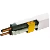 IVENSIS IPWP80 baltas šviesolaidžio sieninis lizdas su 2x SC Simplex adapteriais, integruotu sujungimo padėklu, ABS plastikas, IP20