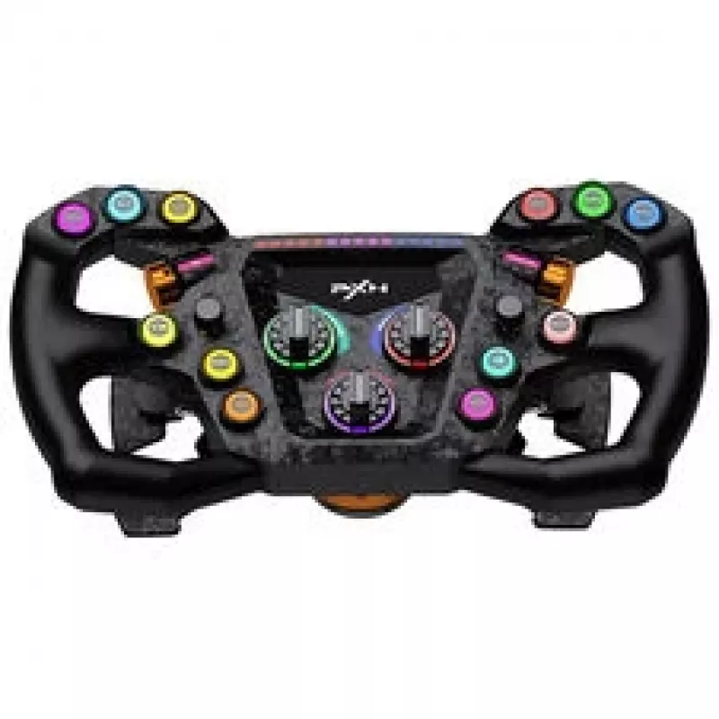 PXN GT ONE vairas su 3 pedalų komplektu ir 6+1 pavarų svirtimi, skirtas PC, PS3, PS4, Xbox One, Xbox Series X/S, Switch