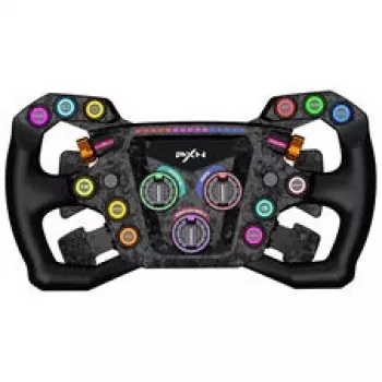 PXN GT ONE vairas su 3 pedalų komplektu ir 6+1 pavarų svirtimi, skirtas PC, PS3, PS4, Xbox One, Xbox Series X/S, Switch