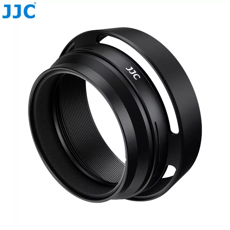 JJC LH-JXHALF objektyvo gaubto adapterio žiedas 37 mm filtrams, skirtas Fujifilm XF 27mm F2.8 R WR – juodas
