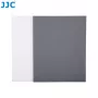 JJC GC Series 2-in-1 fotografijos kalibravimo kortelių rinkinys – 18% pilka kortelė ir baltos spalvos balanso kortelė, 20 x 25 cm, patvarus plastikas, su virvele