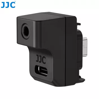 JJC garso adapteris, skirtas Insta360 Ace Pro 2, iki 3,5 mm mikrofono + įkroviklis / AD-ACEP2