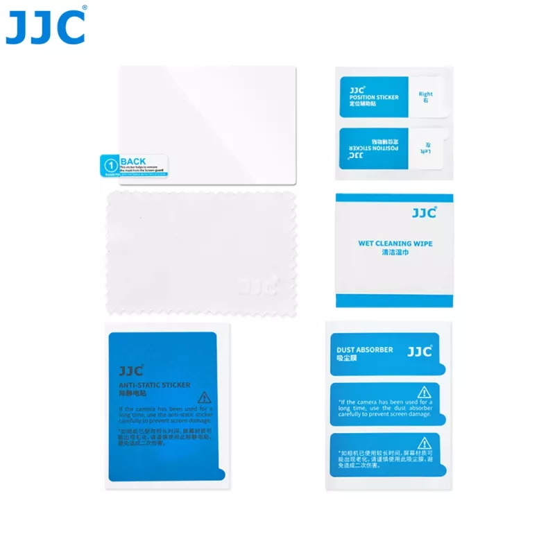 JJC GSP-XE5 Grūdinto stiklo LCD ekrano apsauga Fujifilm X-E5 - 9H kietumas, 0,3 mm, 2,5D užapvalinti kraštai, oleofobinė danga