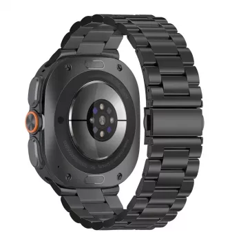 TECH-PROTECT nerūdijančio plieno laikrodžio dirželis, skirtas Samsung Galaxy Watch Ultra 1/2 47mm, juodas