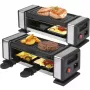 PROFI COOK PC-RG 1324 Raclette grilis su natūraliu akmeniu ir reversine ketaus plokšte, 8 asmenims, 1400 W, nerūdijantis plienas