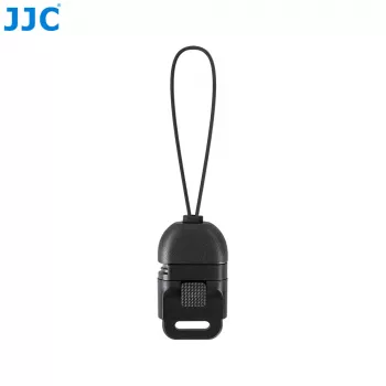 JJC QRK-PSK2 greito atsegimo dirželio laikiklis fotoaparatui (2 vnt.) – juodas, tinka iki 60 mm pločio diržams, 1/4 colio varžtas, 10 kg apkrova
