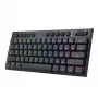 REDRAGON Horus Mini 61 klavišų trijų režimų RGB žemo profilio mechaninė žaidimų klaviatūra - juoda