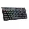 REDRAGON Horus Mini 61 klavišų trijų režimų RGB žemo profilio mechaninė žaidimų klaviatūra - juoda