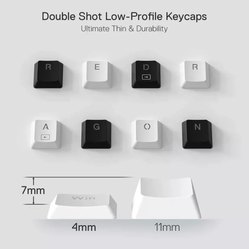 Redragon K632 HORUS Mini 60% RGB laidinis žaidimų klaviatūra - balta