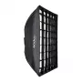 Godox SB-GUBW6060 60x60 cm skėčio tipo softbox su korytine grotelėmis, Bowens laikiklis