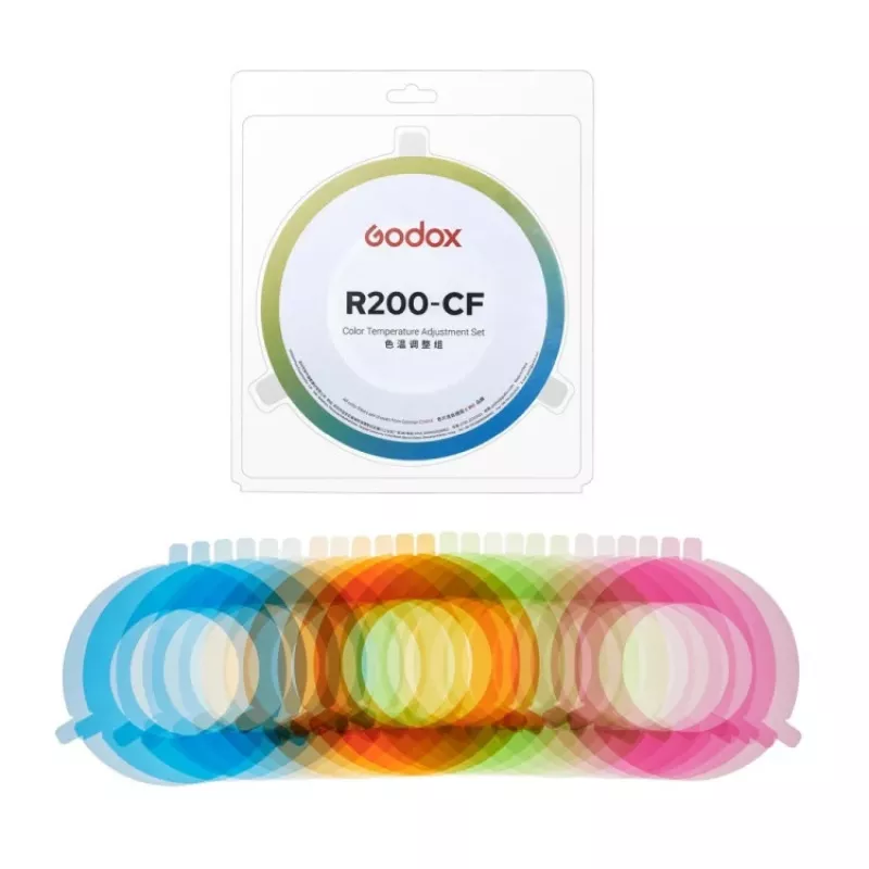Godox R200-CF spalvų filtrų rinkinys, skirtas R200 žiedinei blykstei