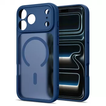 Tech-Protect Basicmag MagSafe dėklas, skirtas iPhone 17 Pro Max / 18 Pro Max – matinis tamsiai mėlynas