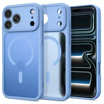 Tech-Protect BasicMag MagSafe dėklas, skirtas iPhone 17 Pro Max / 18 Pro Max, matinė šviesiai mėlyna spalva