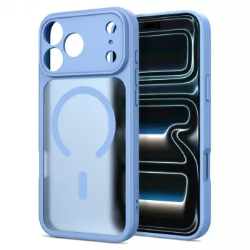 Tech-Protect BasicMag MagSafe dėklas, skirtas iPhone 17 Pro Max / 18 Pro Max, matinė šviesiai mėlyna spalva