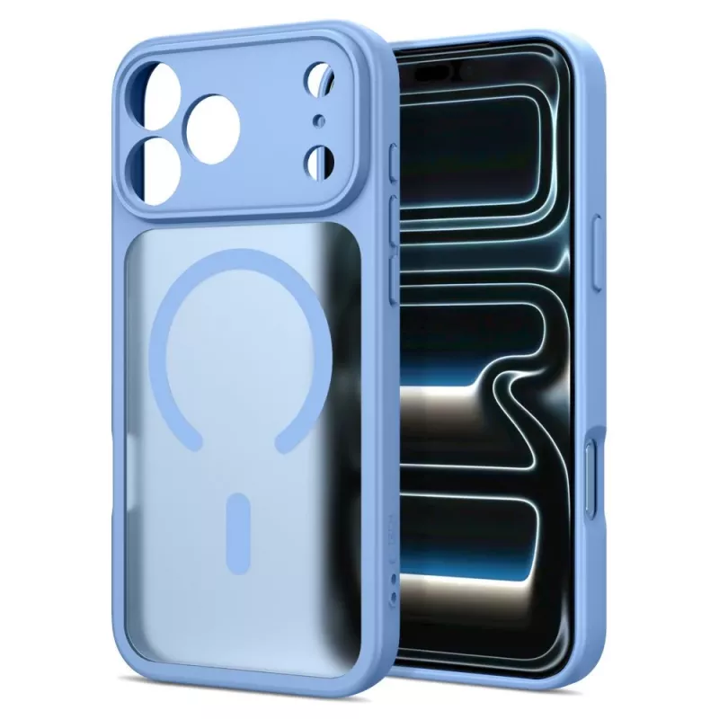 Tech-Protect BasicMag MagSafe dėklas, skirtas iPhone 17 Pro Max / 18 Pro Max, matinė šviesiai mėlyna spalva