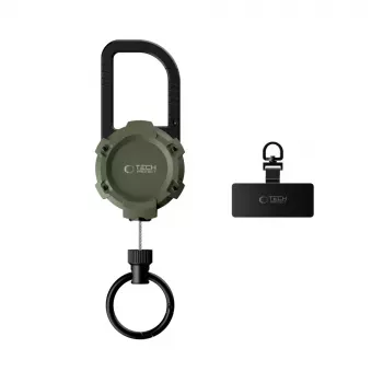 TECH-PROTECT ATH03 Urbanloop apsauginis laikiklis Apple AirTag – karinė žalia