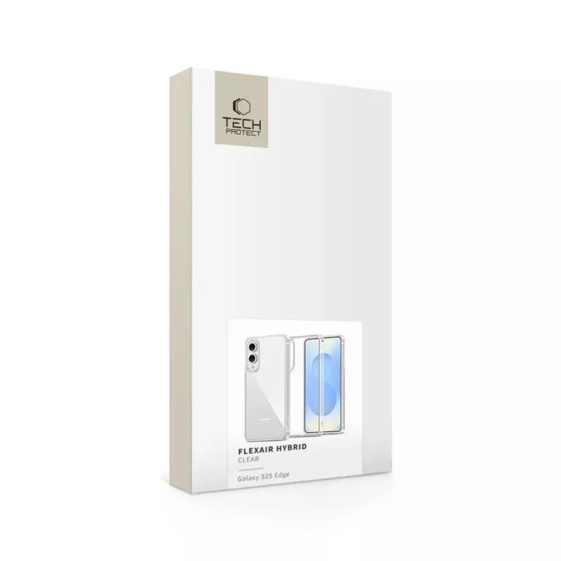 Tech-Protect Flexair Hybrid dėklas Samsung Galaxy S25 Edge - skaidrus