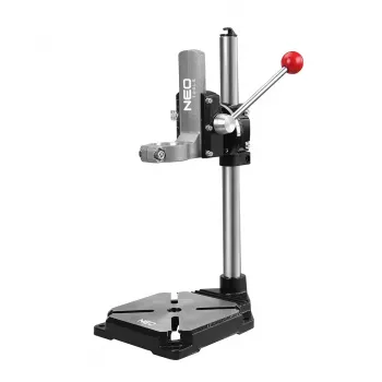 NEO TOOLS 56-655 stalinis gręžimo stovas, 43 mm apykaklė, 60 mm eiga, ketaus pagrindas