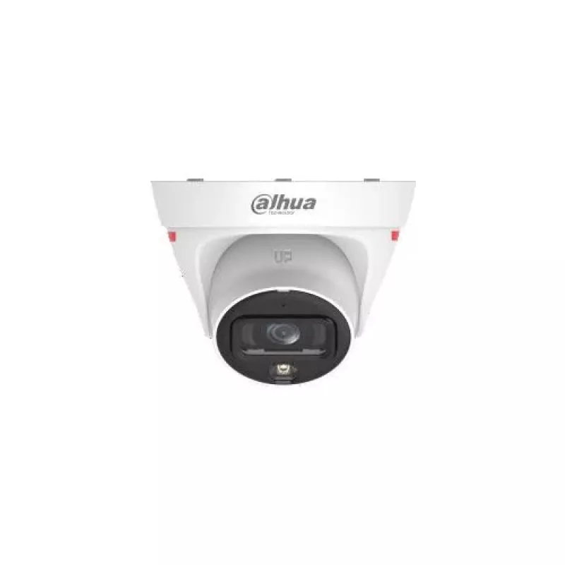Dahua IPC-HDW1439T1-A-LED-0280B-PRO 4MP Full-Colour šiltų šviesos diodų kupolinė tinklo kamera su įmontuotu mikrofonu, 2,8 mm fiksuotas objektyvas, IP67, PoE