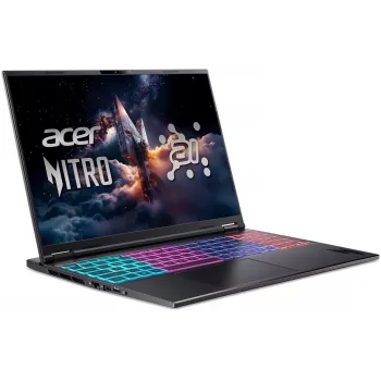 Acer Nitro 16S AI 16 colių QHD 165Hz žaidimų nešiojamasis kompiuteris - Ryzen AI 9 365, 32GB RAM, 1.5TB SSD, RTX 5070Ti, Windows 11 Pro