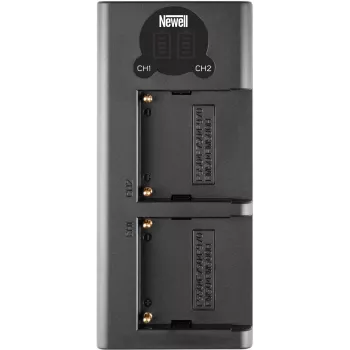 Newell DL-USB-C dviejų kanalų įkroviklis NP-F550/770/970 akumuliatoriams (NL2120)