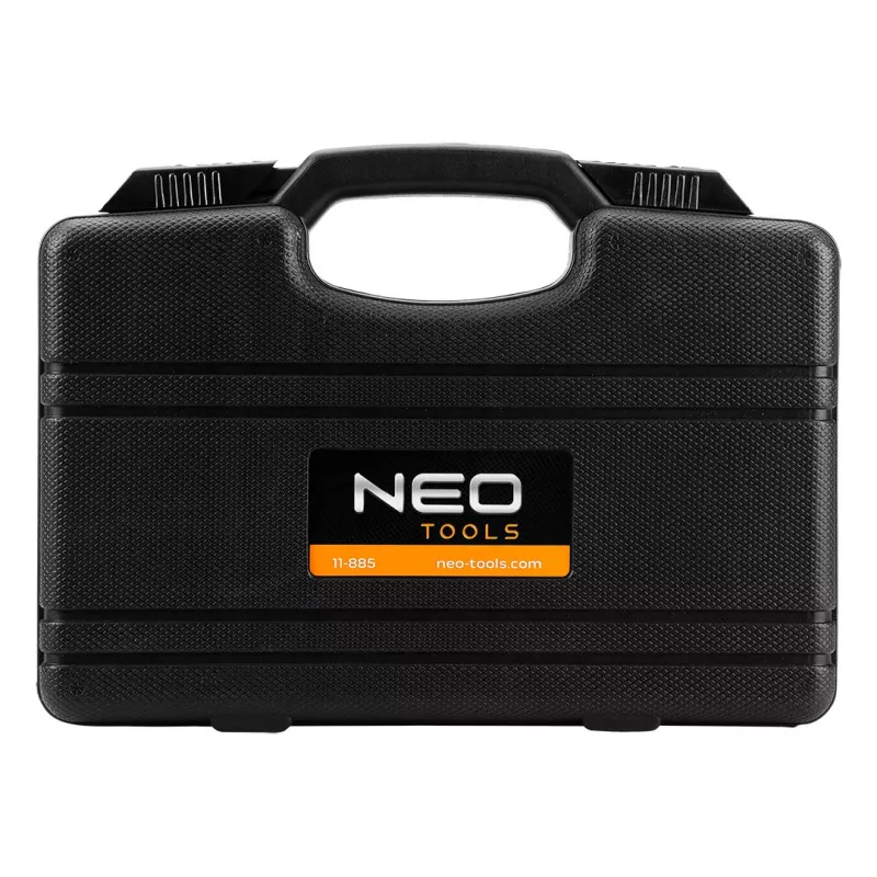 NEO TOOLS 11-885 purkštukų lizdų valymo pjaustytuvai – 17 dalių rinkinys