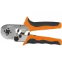 NEO Tools 01-507 savaime prisitaikantis reples spaustuvas movų antgaliams 0,25-6 mm² (AWG 23-10), kvadratinis užspaudimas, ergonomiška dviejų komponentų rankena, 200 mm