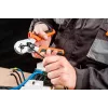 NEO Tools 01-507 savaime prisitaikantis reples spaustuvas movų antgaliams 0,25-6 mm² (AWG 23-10), kvadratinis užspaudimas, ergonomiška dviejų komponentų rankena, 200 mm
