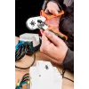 NEO Tools 01-507 savaime prisitaikantis reples spaustuvas movų antgaliams 0,25-6 mm² (AWG 23-10), kvadratinis užspaudimas, ergonomiška dviejų komponentų rankena, 200 mm