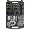 NEO TOOLS TOP-11-263 Common Rail purkštukų nuotėkio testerio rinkinys dyzeliniams varikliams, 6 cilindrų diagnostikos rinkinys su adapteriais ir dėklu