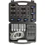 NEO TOOLS TOP-11-263 Common Rail purkštukų nuotėkio testerio rinkinys dyzeliniams varikliams, 6 cilindrų diagnostikos rinkinys su adapteriais ir dėklu