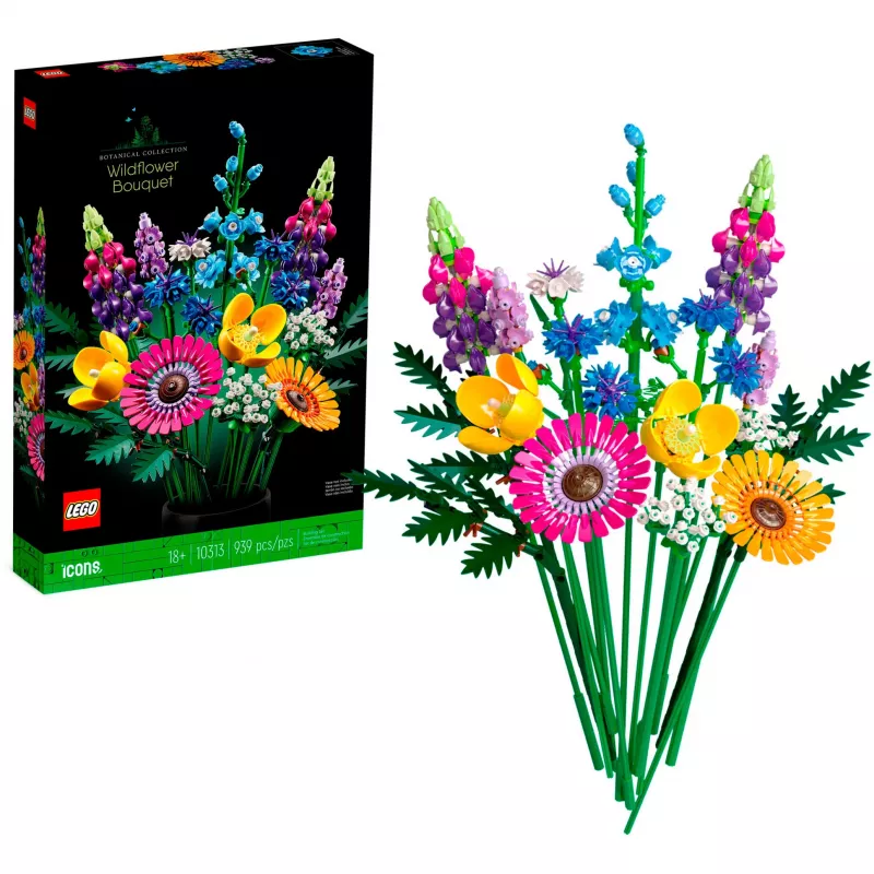 LEGO Botanicals Summer Flower Bouquet Bundle – 756 dalių botanikos kolekcijos statybos rinkinys suaugusiems