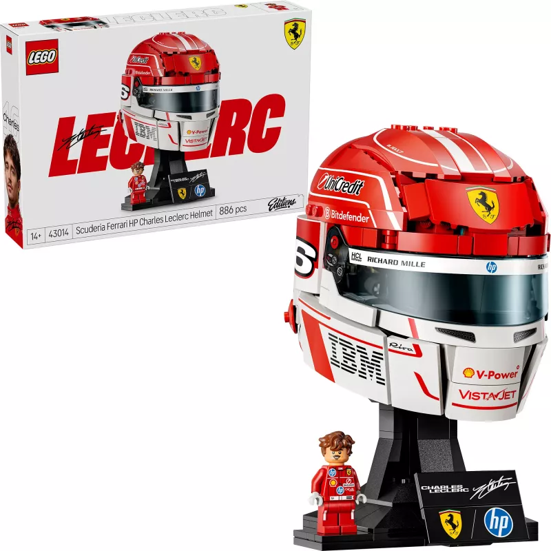 LEGO F1 šalmų rinkinys