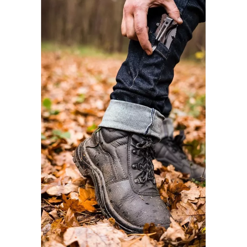 NEO TOOLS DENIM 5 kišenių darbo kelnės, M dydis, mėlynos, reguliaraus kirpimo, sustiprintos siūlės, EN ISO 13688