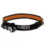 NEO TOOLS įkraunamas priekinis žibintas 600lm USB magnetinis įkrovimas CREE XPG3 LED