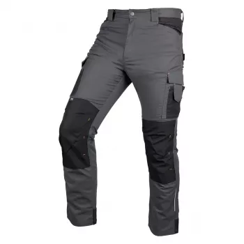 NEO TOOLS Mix&Match darbo kelnės, kanvosinės, su Cordura sustiprinimu, pilkai juodos, M dydžio