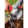 GRAPHITE 750W kampinis šlifuoklis su reguliuojamu greičiu, 125 mm diskas
