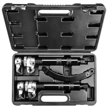 NEO TOOLS TOP-11-796 Spyruoklių suspaudimo rinkinys, 2 vnt., 370 mm, 1200 kg keliamoji galia, kaltiniai kabliai, juodo oksido danga