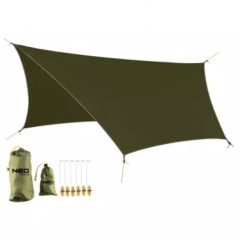 NEO TOOLS vandeniui atspari brezentinė palapinė 360 x 290 cm 210T PU3000