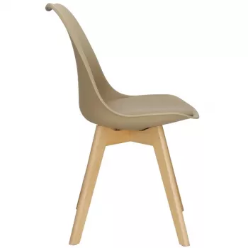 NO NAME valgomojo kėdė BEIGE DC0019 47X41X82