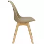 NO NAME valgomojo kėdė BEIGE DC0019 47X41X82