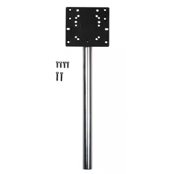 WHEEL STAND PRO WSP-UP-UNI-WHL-PLT Universalus vieno lizdo sieninis rozetės rėmelis, baltas, ABS, varžtais tvirtinamas, talpina 2 keystone modulius