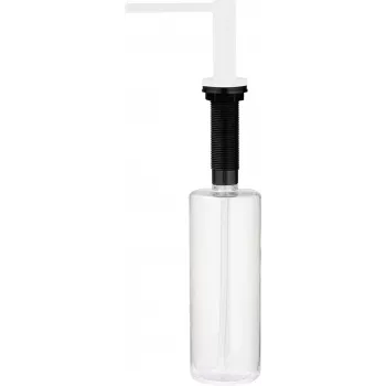 DEANTE indų ploviklio dozatorius su kempinės laikikliu, 350 ml, juodas