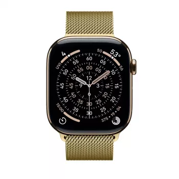 Crong Milano Steel nerūdijančio plieno dirželis, skirtas Apple Watch 38/40/41/42 mm, auksinis