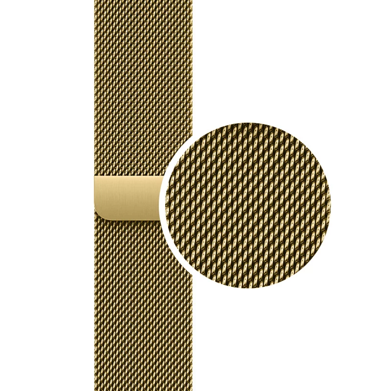 Crong Milano Steel nerūdijančio plieno dirželis, skirtas Apple Watch 38/40/41/42 mm, auksinis