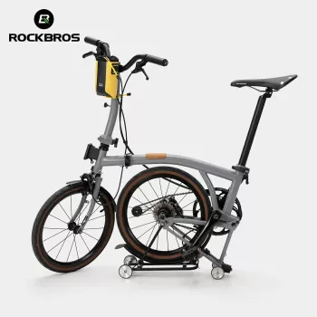 Rockbros AS-162 vandeniui atsparus vairinis butelio krepšys - geltonas