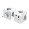 Wozinsky WKZ-4B Power Cube 4x AC 2x USB-A 2x USB-C PD 20W 4000W Baltas